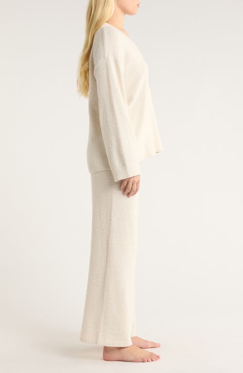 Nordstrom So Soft Sweater & Lounge Pants Set In White