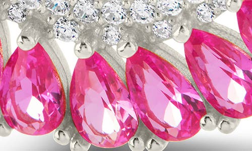 Sterling Forever Maria Elena Cubic Zirconia Statement Stud Earrings