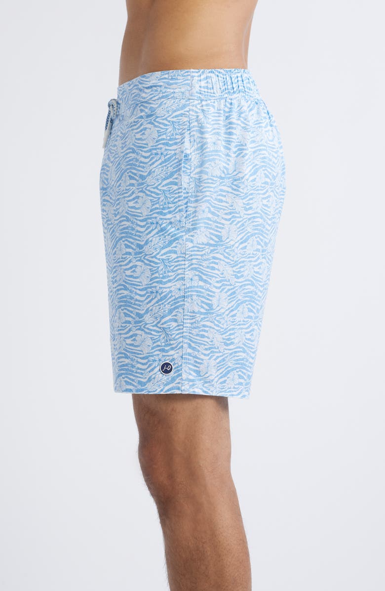 johnnie-O Surfin' Safari Swim Trunks, Alternate, color, Seychelles