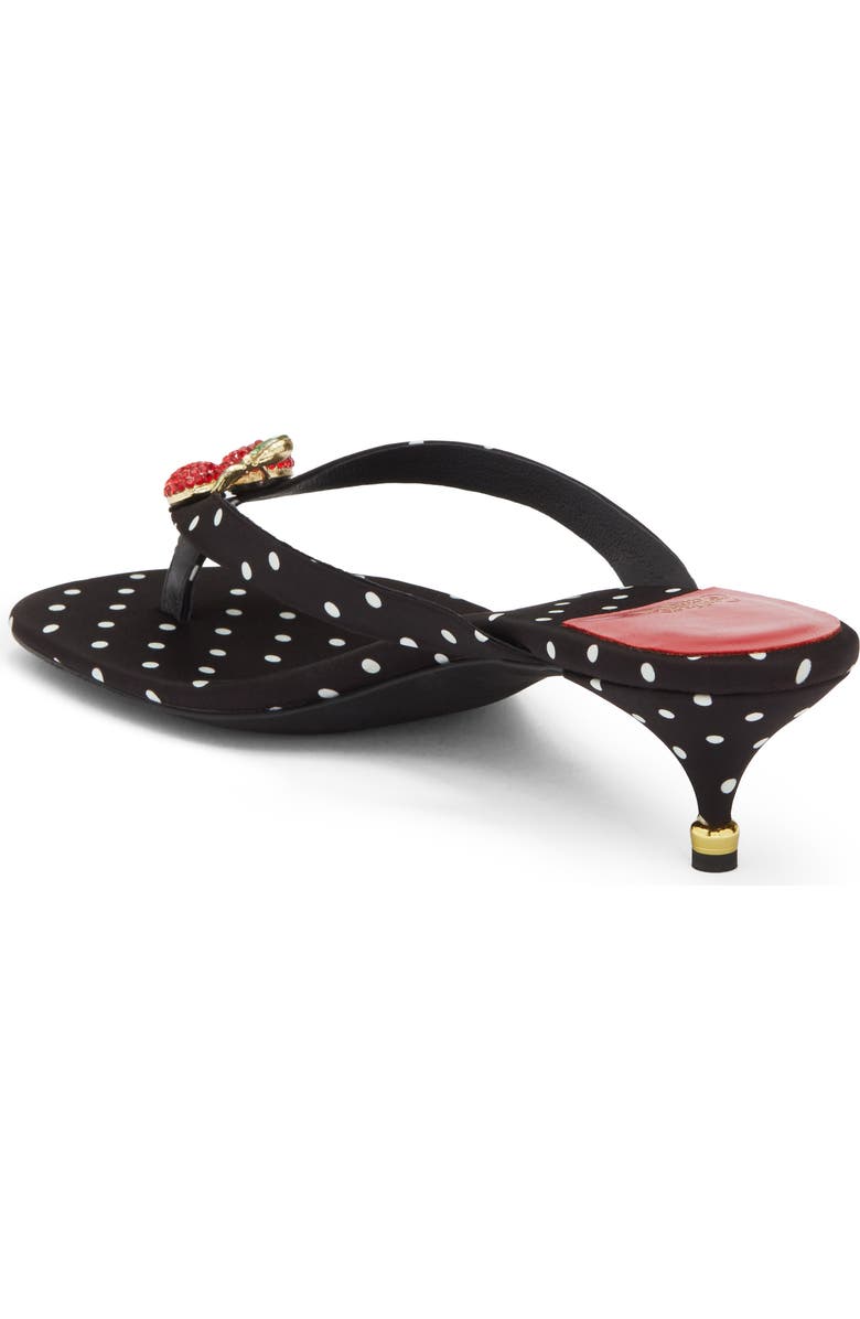 Jeffrey Campbell QT-Pie Flip Flop, Alternate, color, Black White Polka Dots