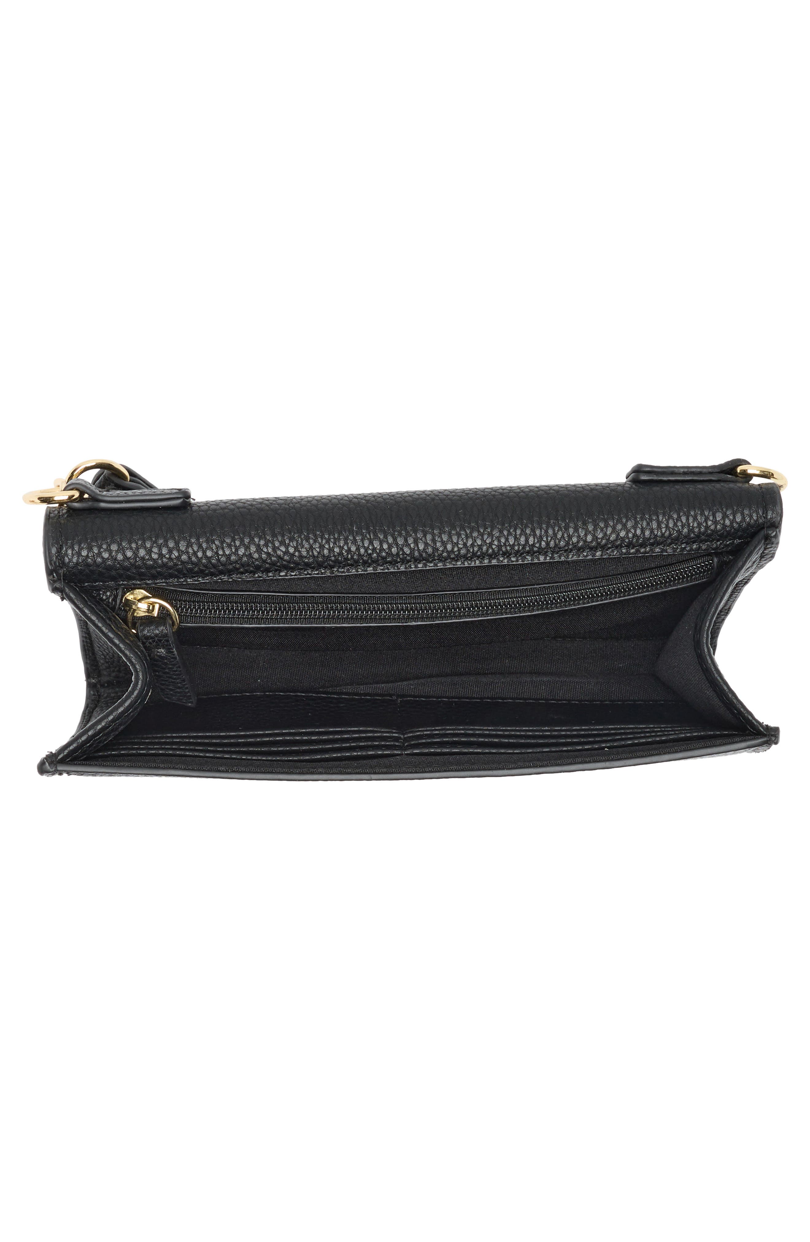 Nanette Lepore Ruthie Scallop Flap Wallet on a Chain, Alternate, color, 