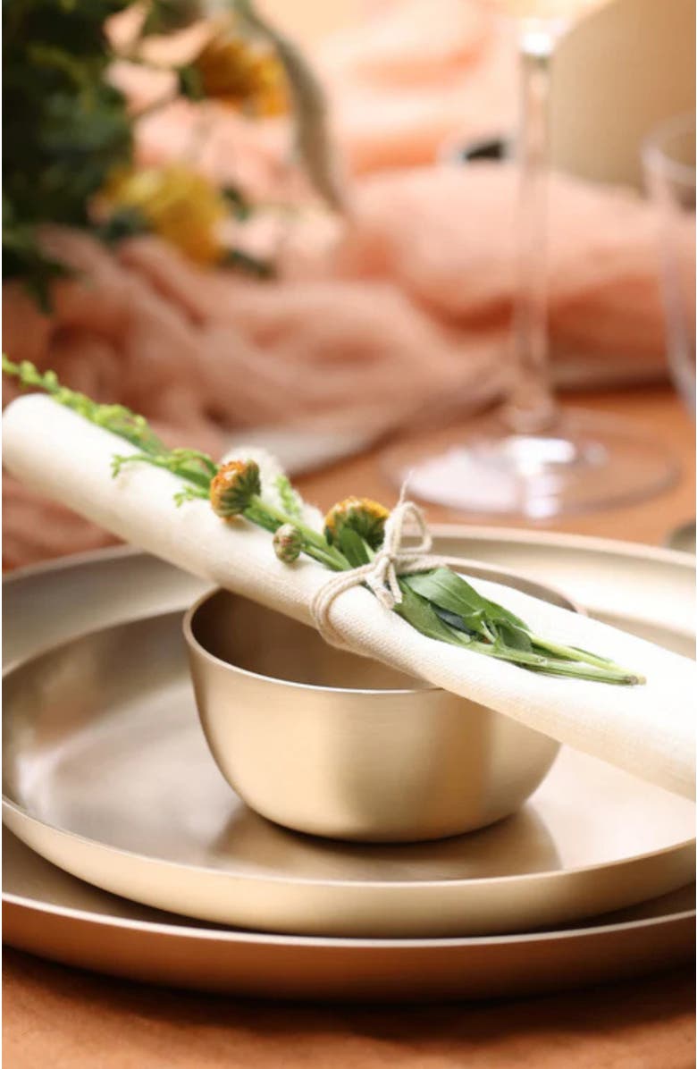 Fleck Luxe Kansa Bowl, Alternate, color, Bronze