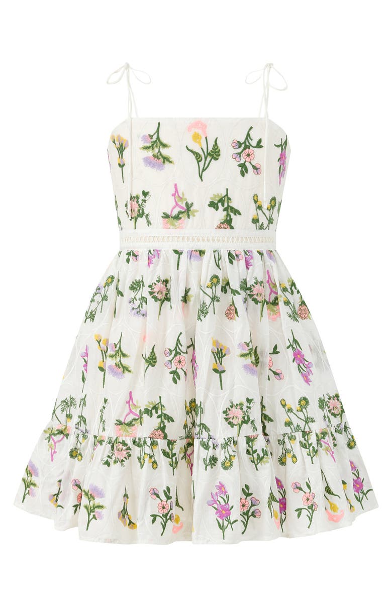 Marlo Kids Emely Embroidered Mini Dress, Main, color, 
