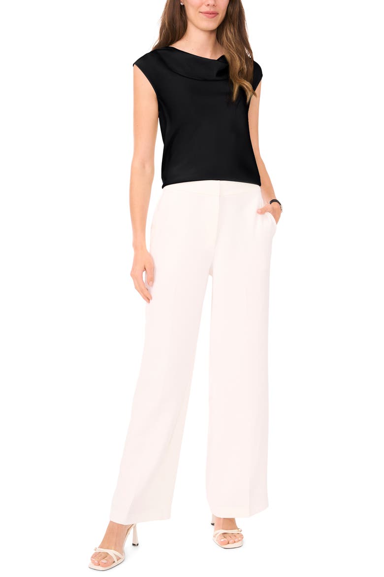 Cowl Neck Sleeveless Top, Alternate, color, RICH BLACK 060