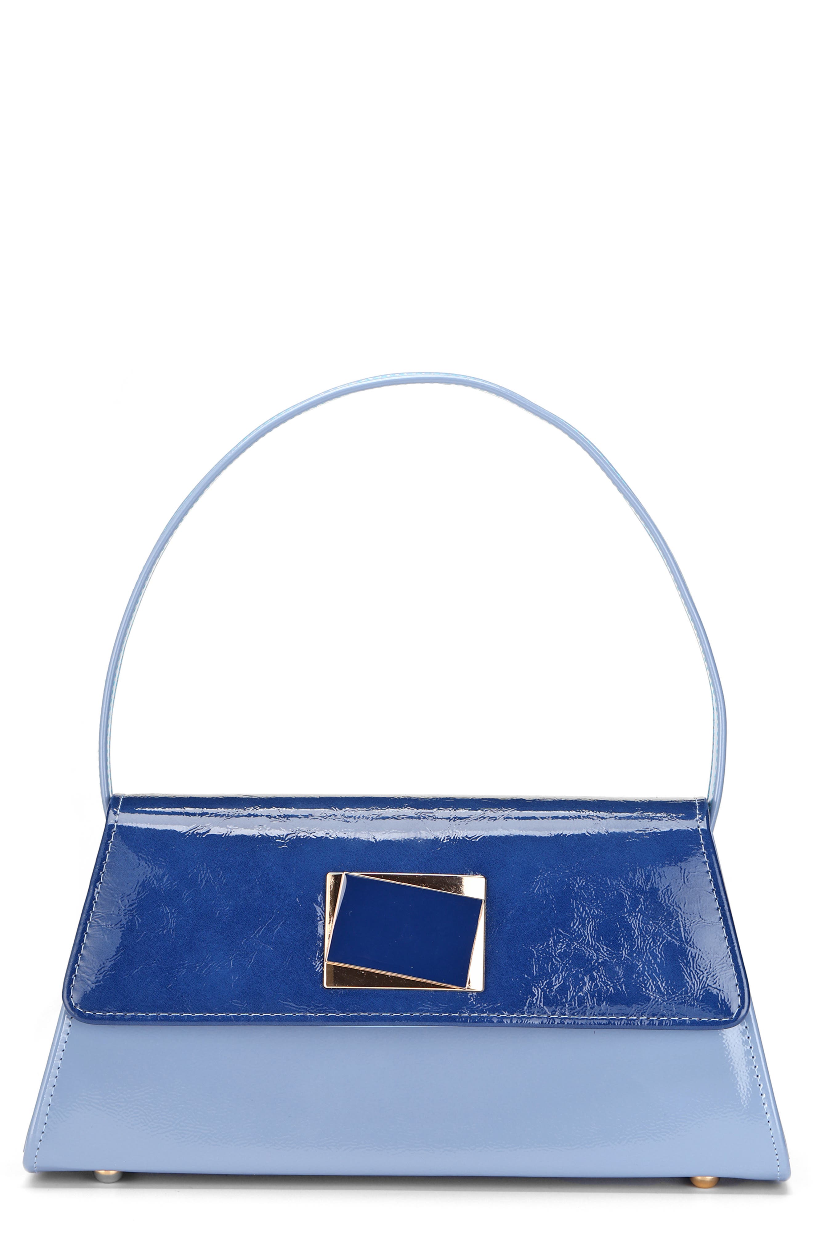 NINETY UNION Patent Faux Leather Handbag