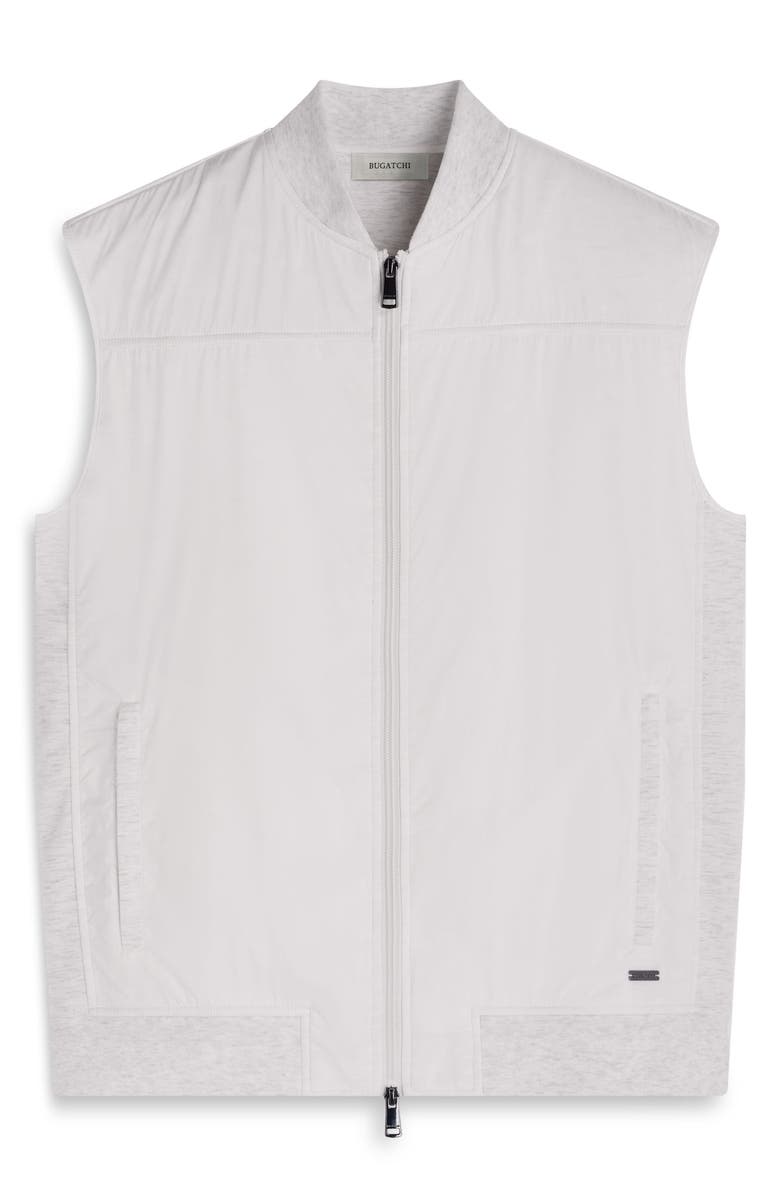 Bugatchi Soft Touch Knit Vest, Alternate, color, Chalk
