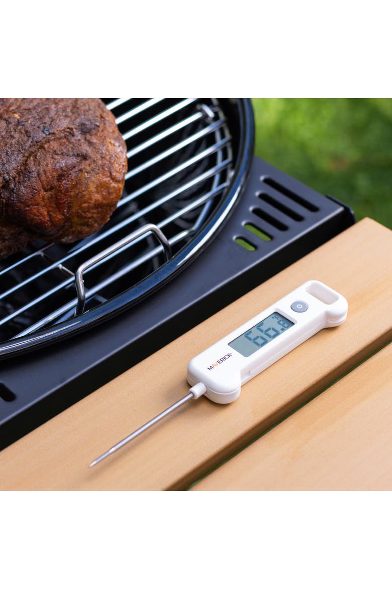 Folding Probe Digital Thermometer, Alternate, color, White