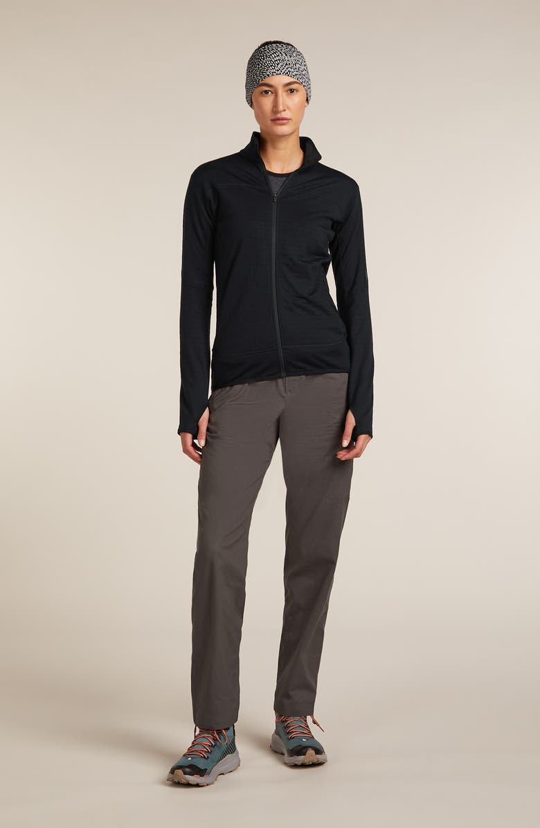 Icebreaker 300 Descender Full Zip Jacket, Alternate, color, Black