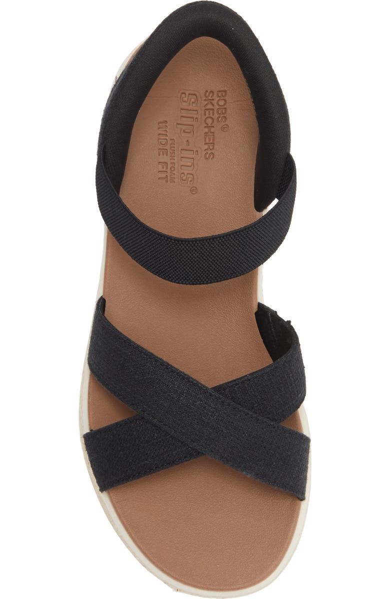 SKECHERS Slip-ins<sup>®</sup> BOBS<sup>®</sup> Slip-On Sandal, Alternate, color, Black