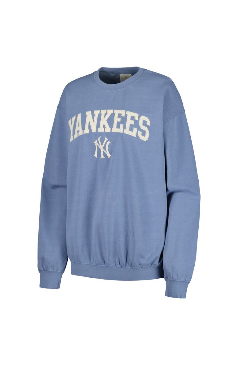 SOFT AS A GRAPE Women's Soft as a Grape Navy New York Yankees Pigment Dye Pullover Sweatshirt, Alternate, color, Navy