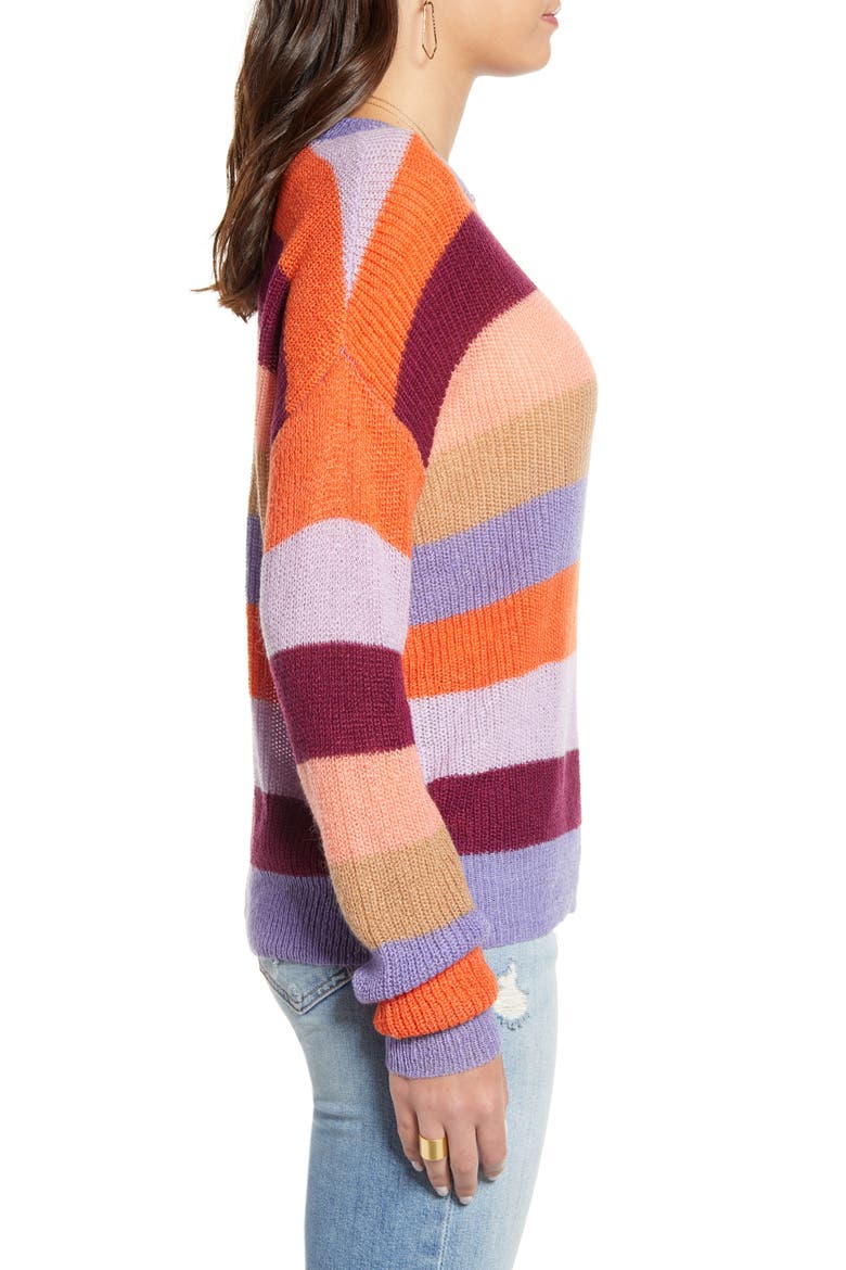 Multicolor Stripe Sweater, Alternate, color, MULTI STRIPE