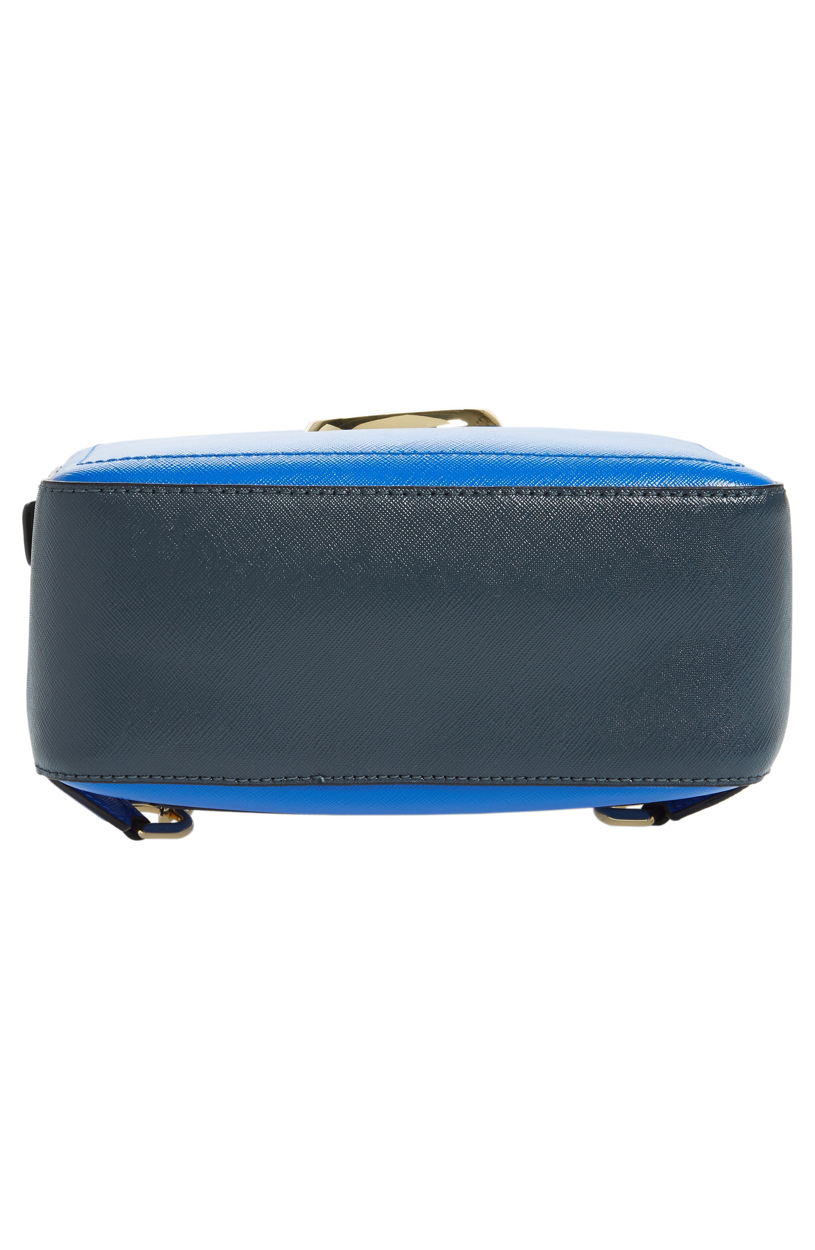 MARC JACOBS Pack Shot Leather Backpack, Alternate, color, DAZZLING BLUE MULTI