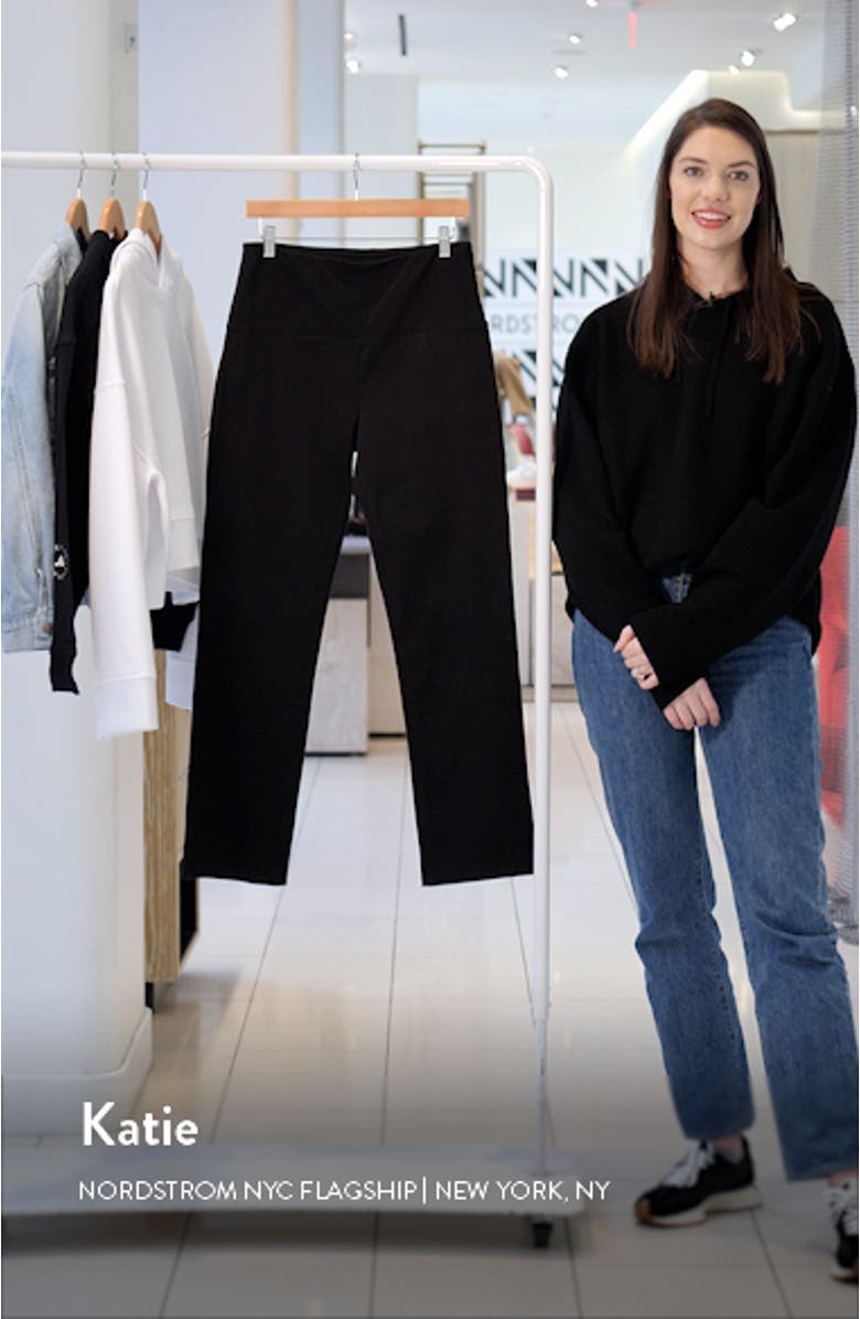 'Lyssentials High Waist Straight Leg Stretch Denim Jeans, sales video thumbnail