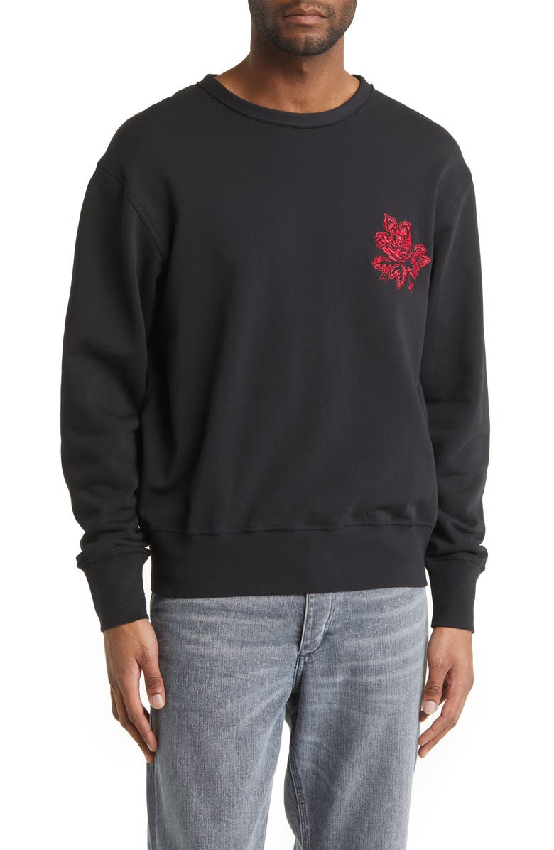 rag & bone Lunar New Year Embroidered Sweatshirt, Main, color, 