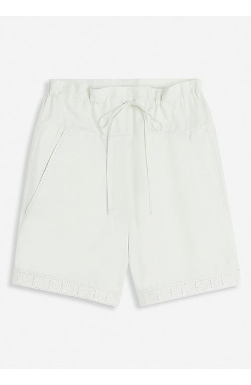 Lanvin Cotton Peplum Shorts In Off White