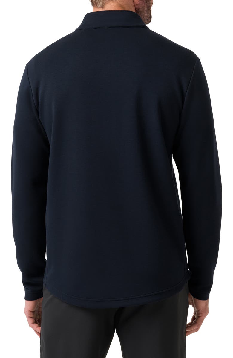 TravisMathew Fibercloud Quarter Zip Sweatshirt, Alternate, color, Black