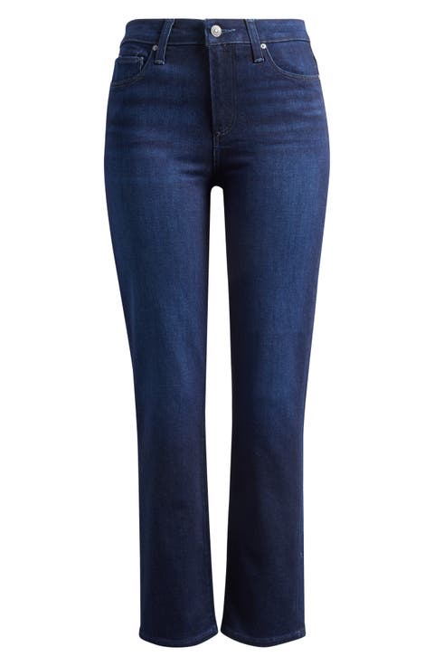 Cindy High Waist Crop Straight Leg Jeans (Elevated)