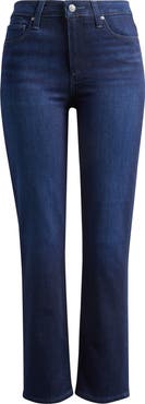 PAIGE Cindy High Waist Crop Straight Leg Jeans