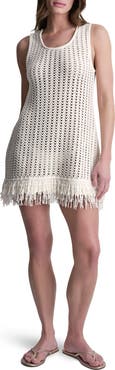 DKNY Open Stitch Cover Up Tank Dress