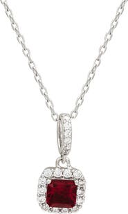 SUZY LEVIAN Asscher Cut Pendant Necklace