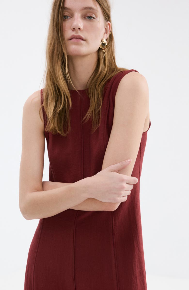 MANGO A-Line Midi Dress, Alternate, color, 