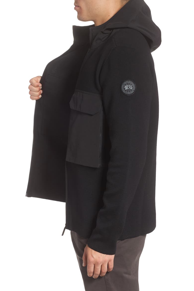 Elgin Zip Hoodie, Alternate, color, BLACK