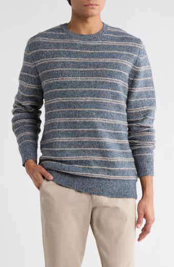 WEATHERPROOF VINTAGE Fuzzy Stripe Crewneck Sweater