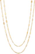 Frankie & Zoe 14K Yellow Gold Mirror Chain Layered Necklace