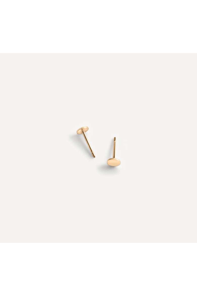 Mia Flat Circle Studs, Main, color, 14k Gold Fill