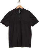BOSS Philix Pima Cotton Quarter Zip Knit Polo