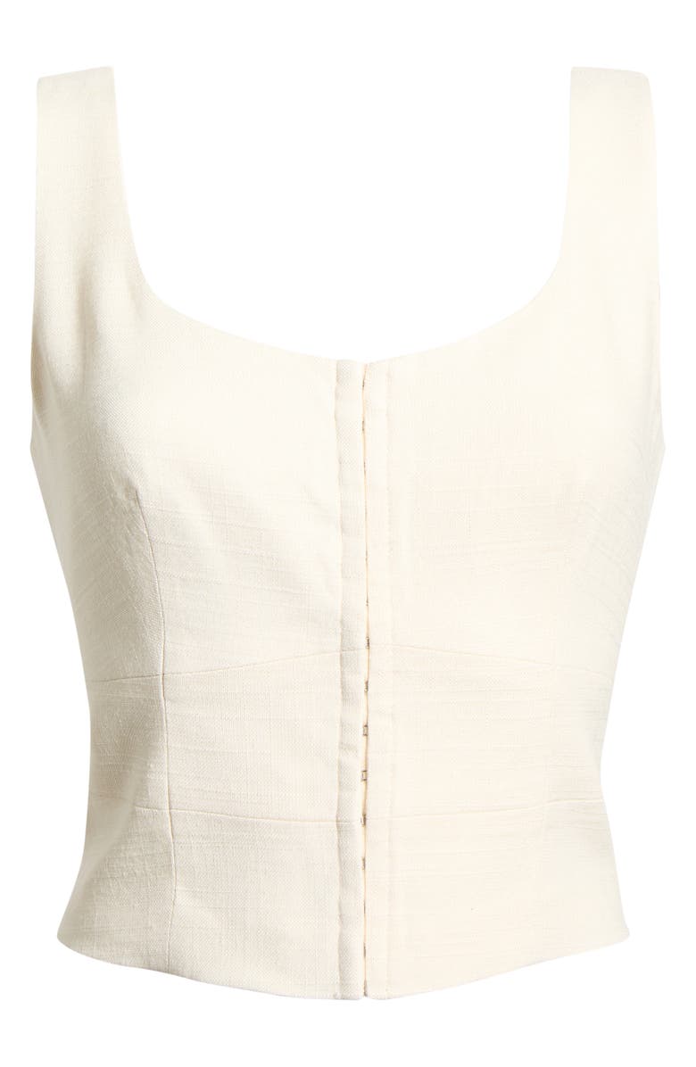PAIGE Carra Corset Top, Alternate, color, Bone