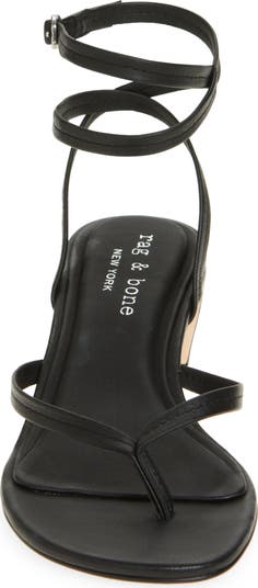 【関税込み】rag & bone ブラック Gemma Strappy ヒールサンダル Gemma Strappy Sandals - Black | rag & bone