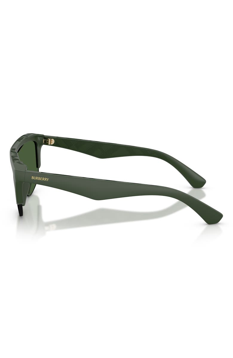 Burberry 40mm Irregular Sunglasses, Alternate, color, Matte Green