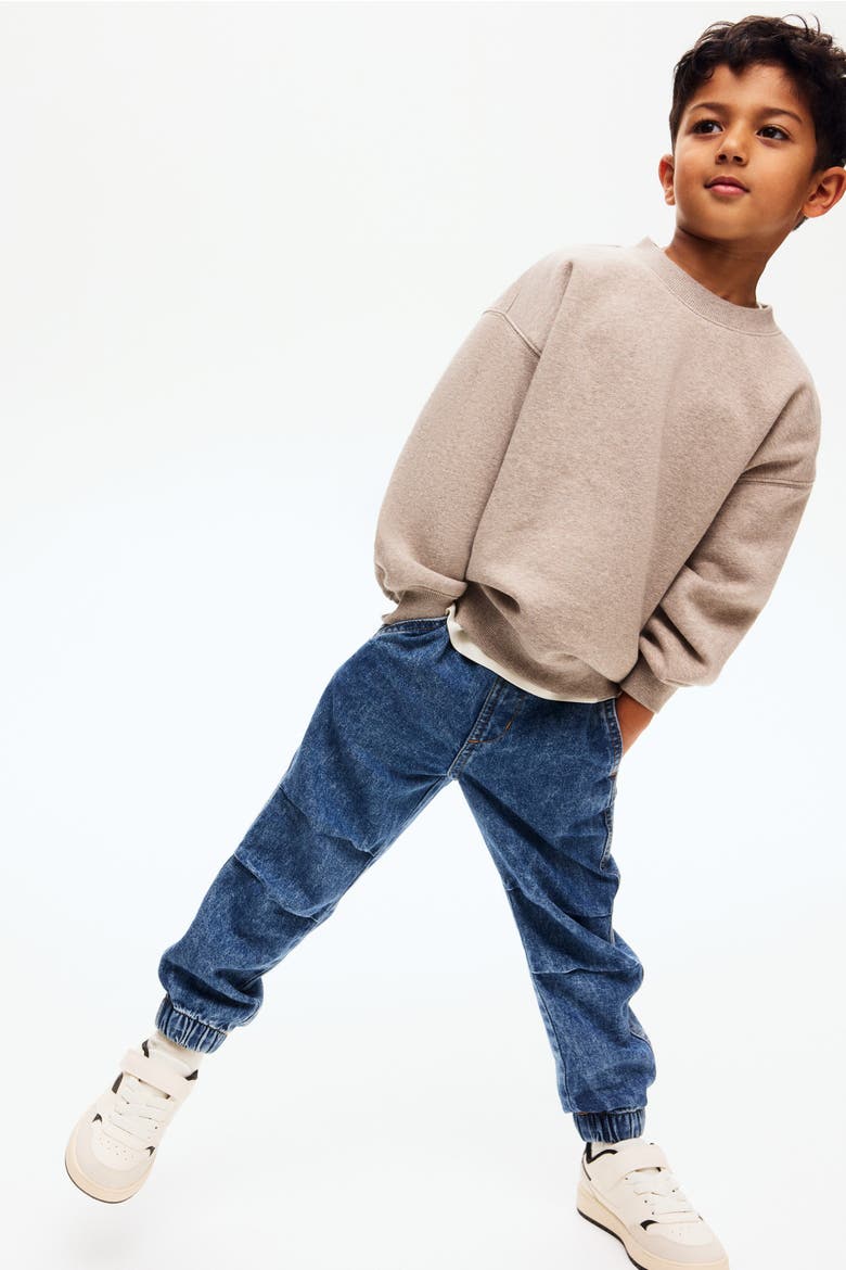 Denim Joggers, Alternate, color, Denim blue