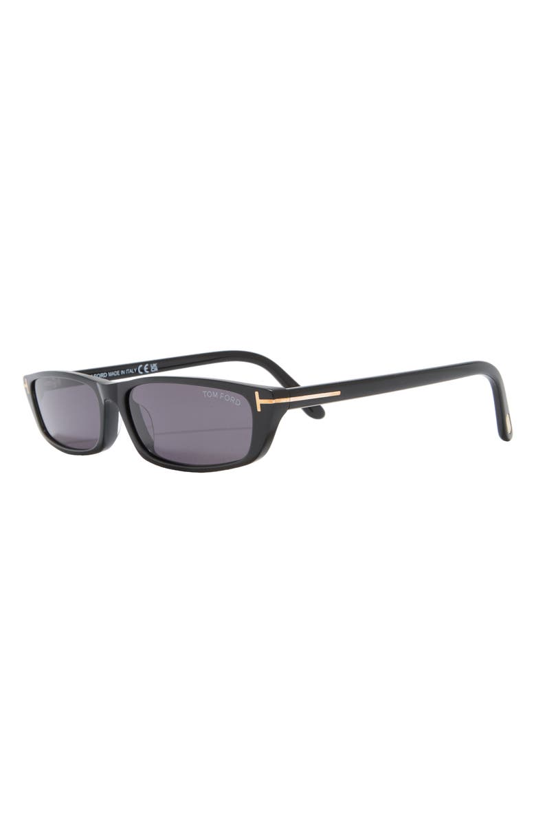 TOM FORD 59mm Slim Rectangle Sunglasses, Alternate, color, 