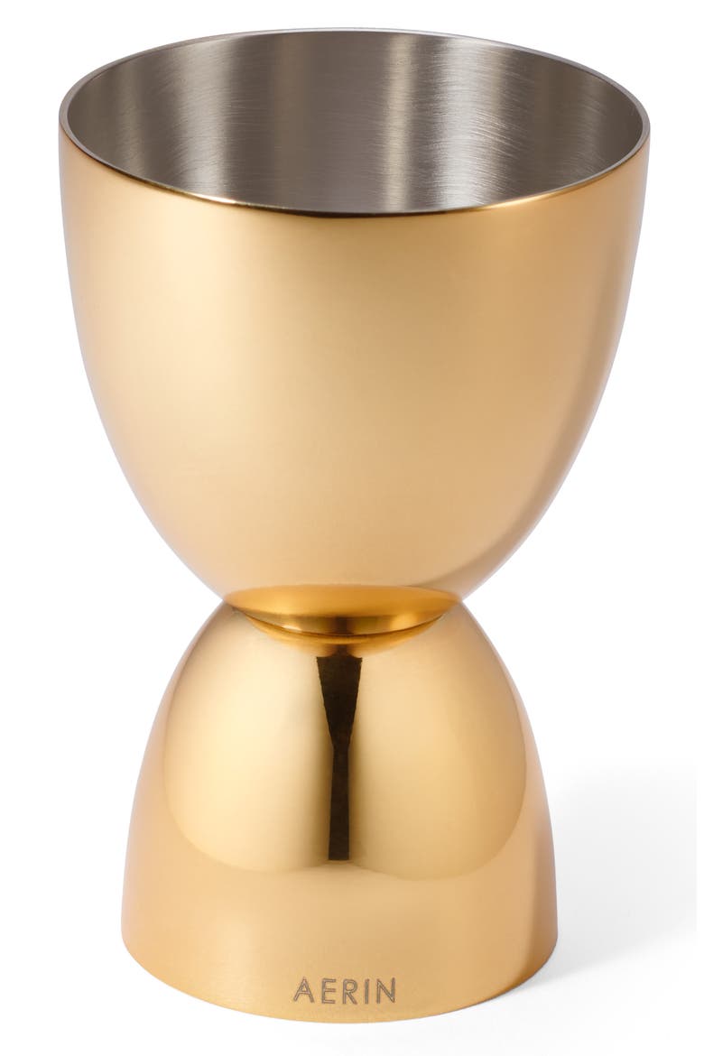Fausto Shaker & Jigger Set, Alternate, color, GOLD
