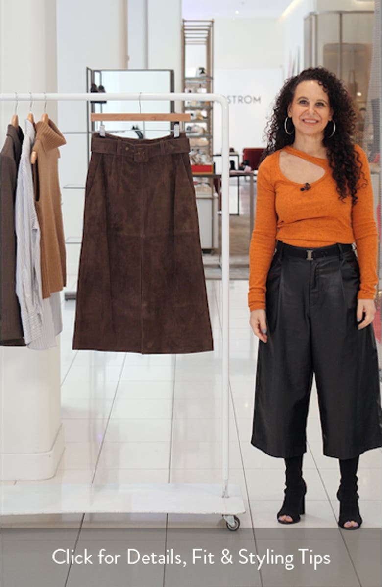 Alexie Suede Skirt, sales video thumbnail