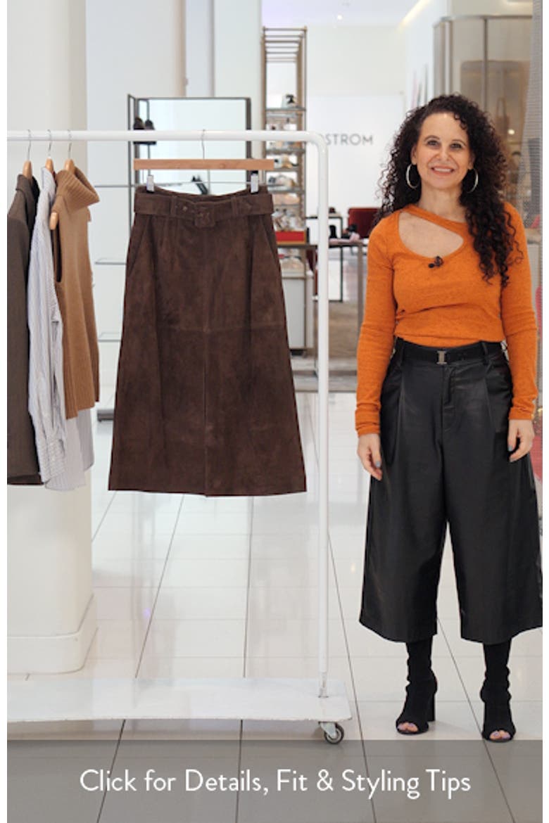 Alexie Suede Skirt video
