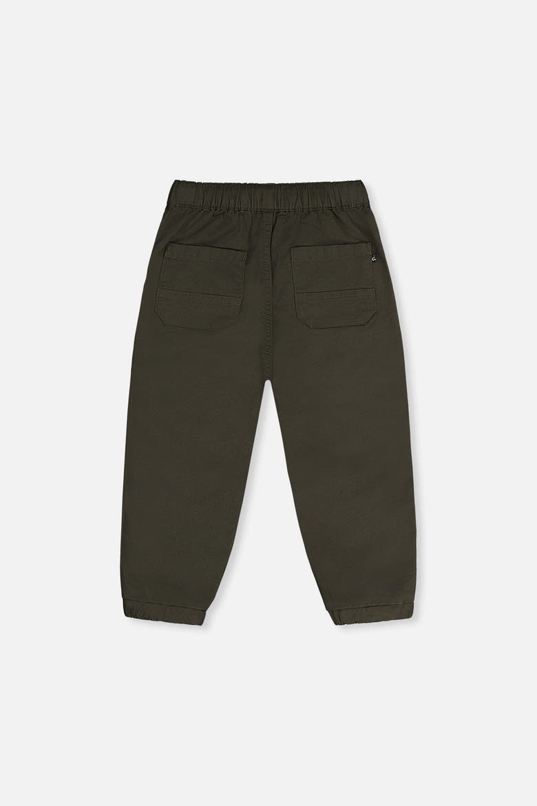 Elastic Cuffs Stretch Canvas Jogger Pants, Alternate, color, Very Dark Green
