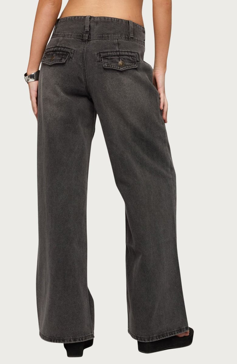 EDIKTED Meredith Low Rise Wide Leg Jeans, Alternate, color, 