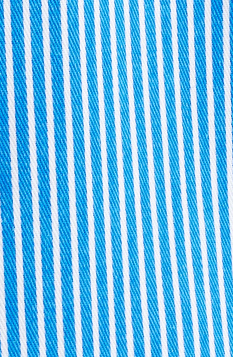 ICECREAM Decker Pinstripe Cotton Camp Shirt, Alternate, color, Victoria Blue