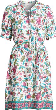 Julia Jordan Floral Print Short Sleeve Dress