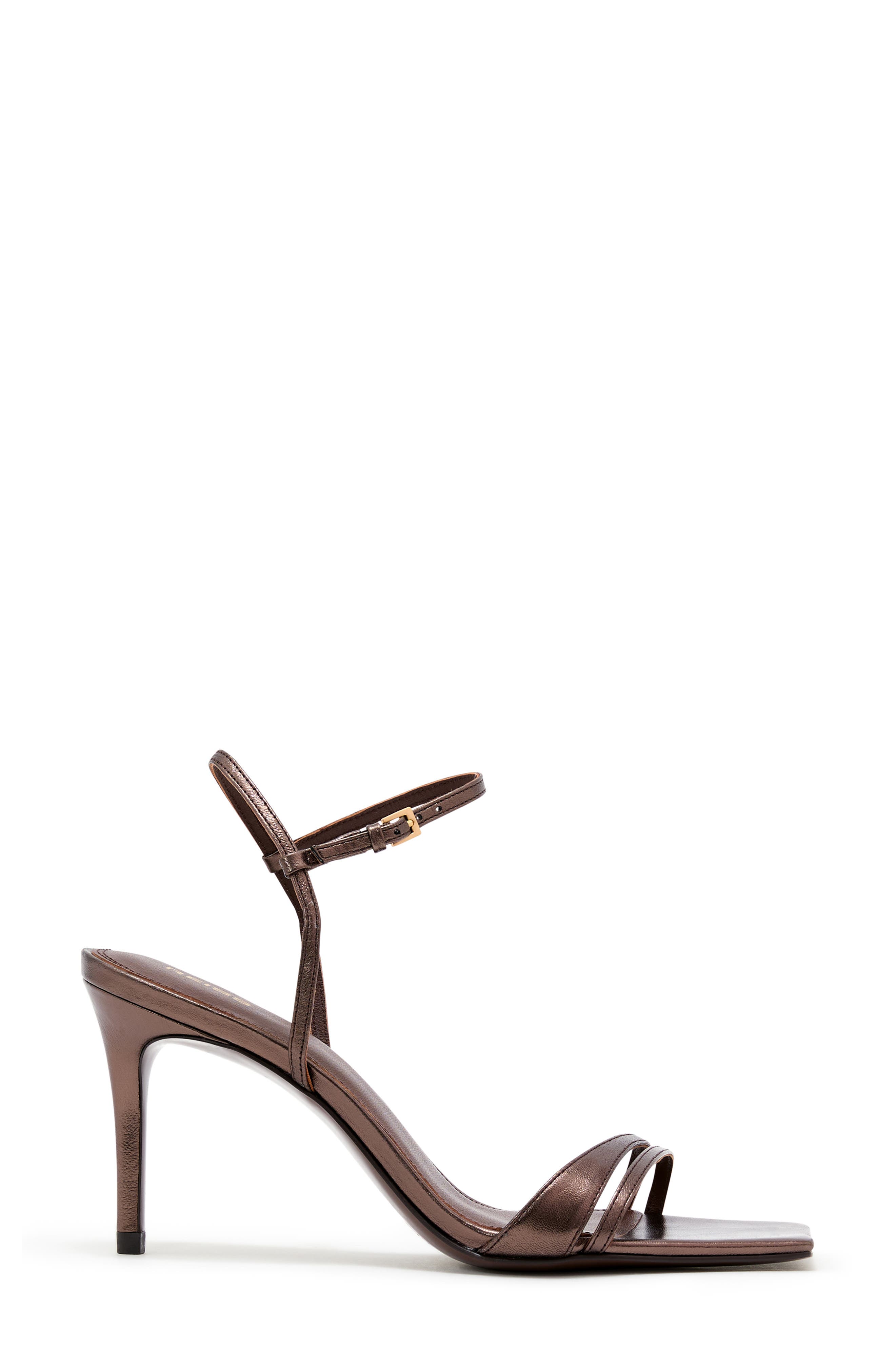 Margot Leather Strappy Sandal, Main, color, CHOCOLATE