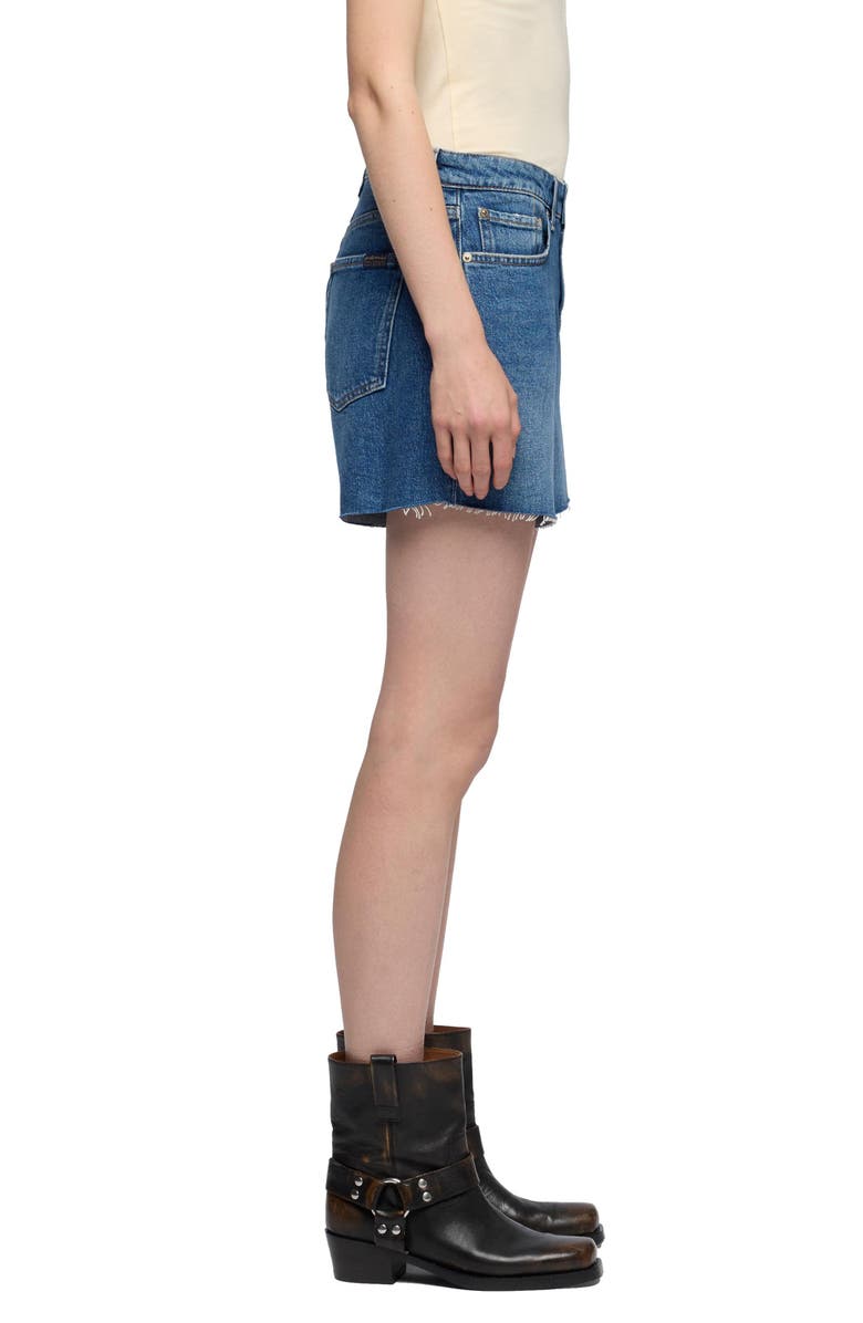 7 For All Mankind Monroe Long Denim Shorts, Alternate, color, 