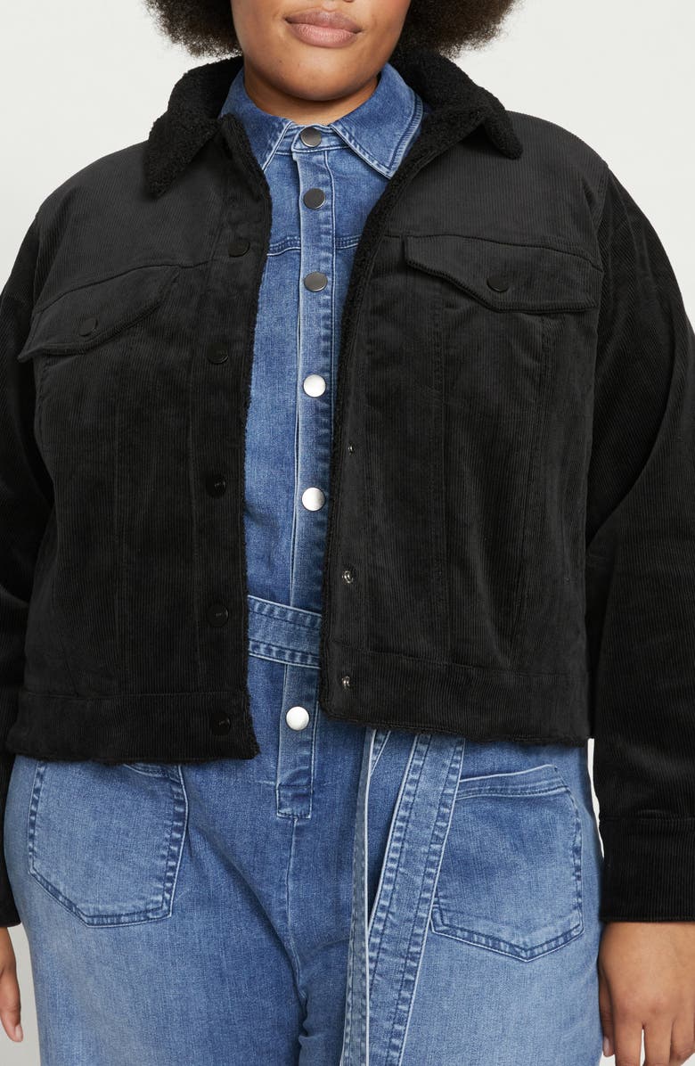 Universal Standard Parker Teddy Lined Stretch Corduroy Jacket, Main, color,