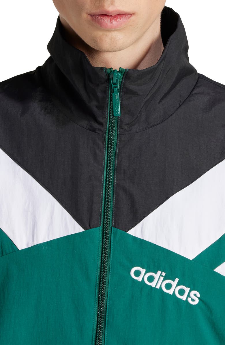 adidas Recycled Polyamide Track Jacket, Alternate, color, Collegiate Green/ Black