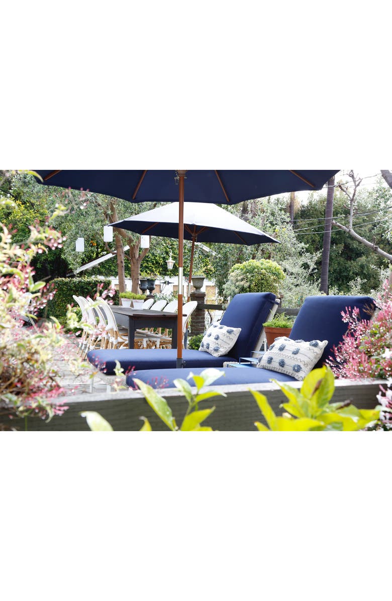 Pom Pom at Home Izzy Accent Pillow, Alternate, color, Ivory/ Denim