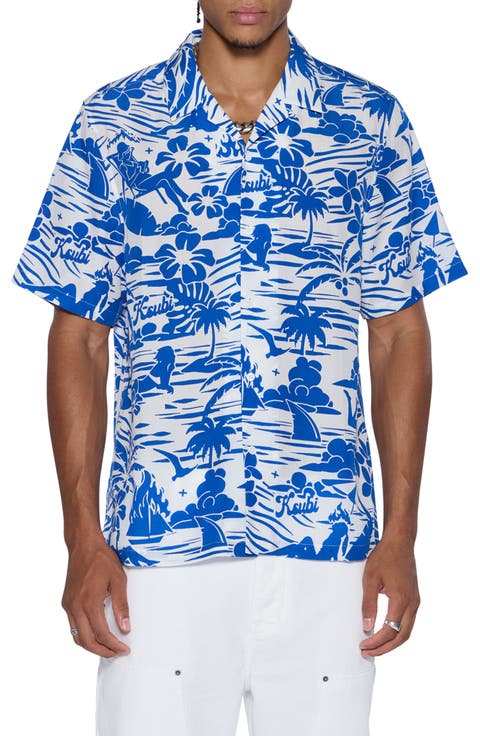 Lagoon Print Camp Shirt