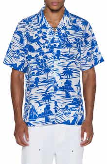 Ksubi Lagoon Print Camp Shirt