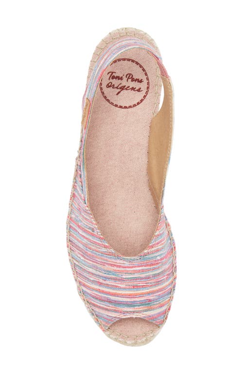 TONI PONS TONI PONS BERI SLINGBACK ESPADRILLE PEEP TOE PLATFORM WEDGE SANDAL